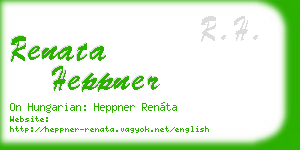 renata heppner business card